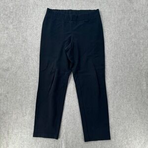 Pure J Jill  Black Straight Leg Stretch Pull-on LARGE Casual Lounge Pants‎ FLAW
